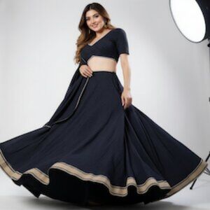 Zeel Clothing Designer Georgette Printed Lehenga Choli